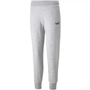 Spodnie damskie - Spodnie Damskie Puma Ess Sweatpants Fl Szare 586839 04-L - grafika 1