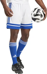 Spodenki męskie adidas Squadra 25 biało-niebieskie JH3409 XL - Spodnie sportowe męskie - miniaturka - grafika 1