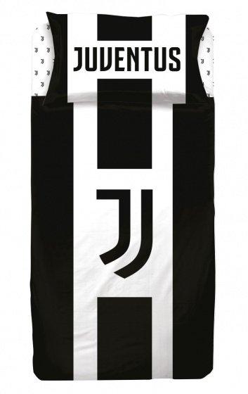 Komplet Pościeli Pościel 140x200 60X70 Juventus Turyn Stara Dama Czarna