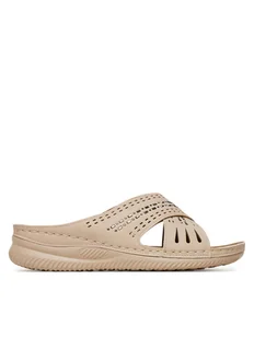 Clara Barson Klapki WYL05010-08 Beżowy - Klapki i japonki damskie - miniaturka - grafika 1