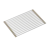 Baterie kuchenne - Qmata stal / beż 380 x 250 mm, 13 patyczków - miniaturka - grafika 1