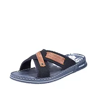 Klapki i japonki męskie - Rieker Męskie klapki 21239, niebieski - niebieski - 46 EU - miniaturka - grafika 1