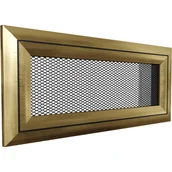 Kratki wentylacyjne - Parkanex kominkowa Oskar 11x24 wentylacja złota - miniaturka - grafika 1