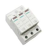 Akcesoria do kolektorów i fotowoltaiki - Ogranicznik przepięć DC typ 2, Uc 1000VDC, Imax 40kA, Iscpv 2kA, 3M (2+V), do izolowanych i jednostronnie uziemionych systemów PV, wymienne moduły; SIEMENS - miniaturka - grafika 1