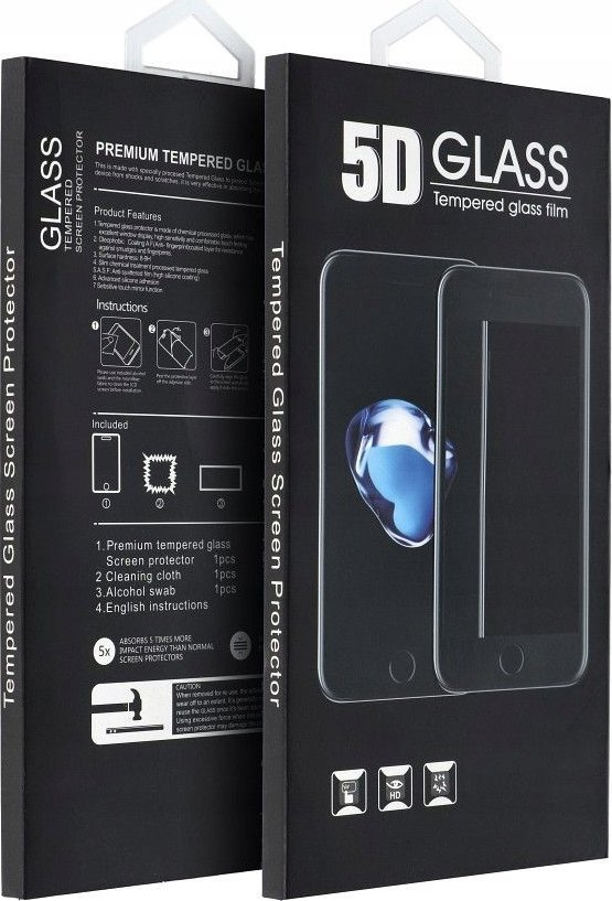 OEM 5D Full Glue Tempered Glass - do iPhone 15 Plus Privacy czarny