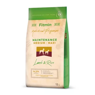 FITMIN Medium Maxi Maintenance Lamb&Rice 12kg - Sucha karma dla psów - miniaturka - grafika 1