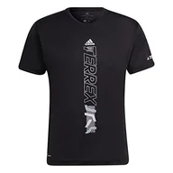 Koszulki męskie - adidas koszulka męska agravic, czarny, XXL - miniaturka - grafika 1