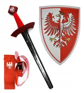 ZESTAW MIECZ 60CM POCHWA TARCZA DUŻA STRÓJ RYCERZA PRZEBRANIE DLA DZIECKA - Stroje karnawałowe ZESTAW MIECZ 60CM POCHWA TARCZA DUŻA STRÓJ RYCERZA PRZEBRANIE DLA DZIECKA - Stroje karnawałowe - miniaturka - grafika 1