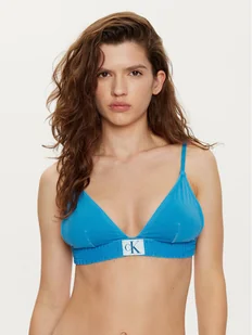Calvin Klein Swimwear Góra od bikini KW0KW01974 Niebieski - Stroje kąpielowe - miniaturka - grafika 1