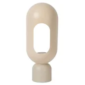 Lampy stojące - Stołowa lampka do salonu BARRIS 05549/01/41 Lucide owalna szary - miniaturka - grafika 1