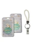 Identyfikatory - Etui Holder na kartę Smycz UHOO 7228 Oil Paint Planet - miniaturka - grafika 1