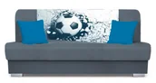 Sofy i kanapy - Szara wersalka tapicerowana z motywem piłki nożnej T5-S68 - miniaturka - grafika 1