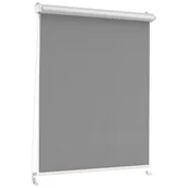 Rolety - Roleta zaciemniająca Silver Click 88.5 x 215 cm grafitowa termoizolacyjna - miniaturka - grafika 1