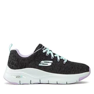 Sneakersy damskie - Sneakersy Skechers Skechers Arch Fit Comfy Wave Szary - miniaturka - grafika 1