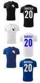 Koszulki sportowe męskie - Treningowa Koszulka FRANCE Bradley BARCOLA 20 jr - miniaturka - grafika 1