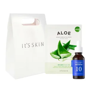 It's Skin Beauty Soothing Gift Set zestaw łagodzące serum do twarzy 30ml + łagodząco-nawilżająca maseczka w płachcie 20ml - Zestawy kosmetyków damskich It's Skin Beauty Soothing Gift Set zestaw łagodzące serum do twarzy 30ml + łagodząco-nawilżająca maseczka w płachcie 20ml - Zestawy kosmetyków damskich - miniaturka - grafika 1