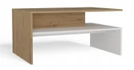 Ławy i stoliki kawowe - Stolik kawowy dąb artisan + biały T9-E37 - miniaturka - grafika 1