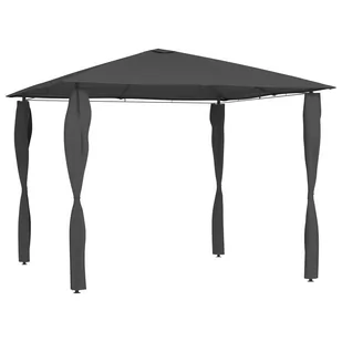vidaXL Altana ze ścianami bocznymi, 3x3x2,6 m, antracytowa, 160 g/m! 313607 - Altany ogrodowe - miniaturka - grafika 1