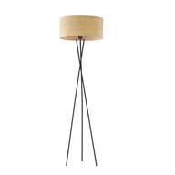 Lampy stojące - Czarna lampa stojąca trójnóg w stylu boho PARYŻ BOHO - miniaturka - grafika 1