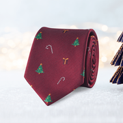 Krawaty i muchy męskie - Krawat świąteczny Christmas Gift - marka niezdefiniowana - miniaturka - grafika 1