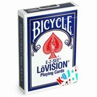 Gry karciane - Bicycle E-Z-SEE LoVision, karty, czerwone - gra - miniaturka - grafika 1