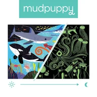 Puzzle - Puzzle świecące w ciemności Drapieżniki z oceanów 5+ Mudpuppy - miniaturka - grafika 1