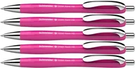 Długopisy - Schneider 132509 Slider Rave XB długopis (limitowana edycja specjalna w kolorze power pink), 5 sztuk, kolor wkładu: niebieski - miniaturka - grafika 1