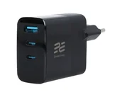 Ładowarki do telefonów - Nowa ładowarka sieciowa Encore Energy GaN QC 4+ PD 3.0 USB-A USB-C x2 65W MD-6583R wyświetlacz. - miniaturka - grafika 1