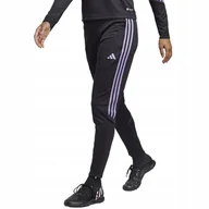 Spodnie damskie - Spodnie damskie adidas Tiro 23 Club Training czarno-fioletowe IC1601 XL - miniaturka - grafika 1