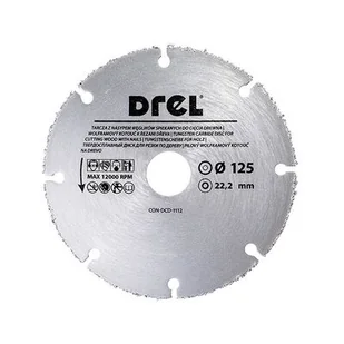 Tarcza z węglika spiekanego do cięcia drewna z gwoździami 125 x 1,0 x 22,23 mm Drel - Tarcze do pił - miniaturka - grafika 1