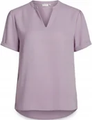 Bluzki damskie - VILA FIOLETOWA BLUZKA Z KRÓTKIM RĘKAWEM I DEKOLTEM W SZPIC 44 XQA - miniaturka - grafika 1
