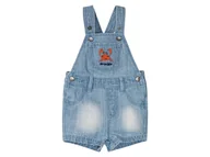 Spodenki dla niemowląt - lupilu® Szorty ogrodniczki niemowlęce z jeansu (Jasnoniebieski, 56) - miniaturka - grafika 1
