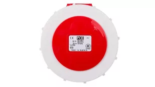 PCE Polska sp. z o.o. Gniazdo tablicowe 32A 5P 400V /75x75/ czerwone IP67 POWER TWIST 3252-6 - Gniazdka elektryczne - miniaturka - grafika 1