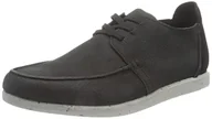 Trampki męskie - Clarks Męskie trampki ShacreLite Low Sneaker, czarny nubuk, 5,5 UK - miniaturka - grafika 1