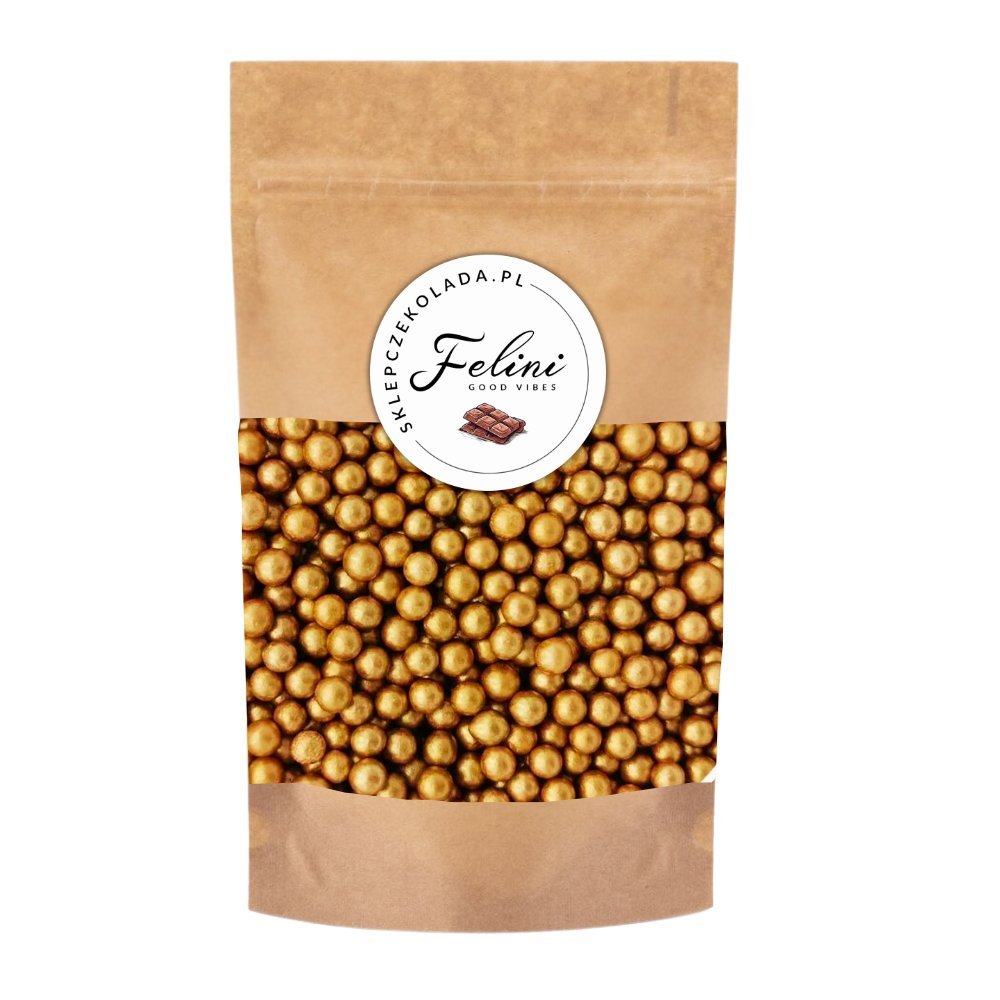 Felini Posypka cukrowa Perełki złote 5mm 25g