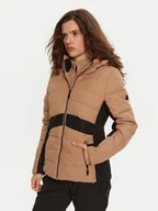 Kurtki narciarskie - Dare2B Kurtka narciarska Glacial DWP602 Beżowy Regular Fit - miniaturka - grafika 1