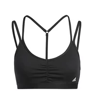 Biustonosze - adidas Damski biustonosz sportowy Yo ESS Ls, czarny, L, czarny, L - miniaturka - grafika 1