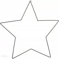 Ozdoby bożonarodzeniowe - Gwiazda Dekoracyjne Metalowa Gwiazdka Stroik Obręcz Łapacz Snów Makrama 30C - miniaturka - grafika 1