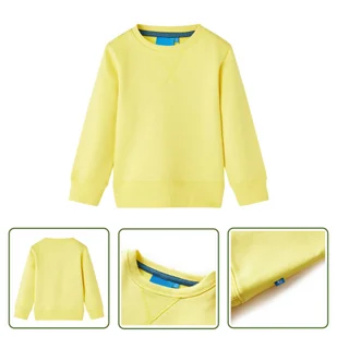 Bluza dziecięca - jasnożółta - 128 - Bluza Dla Dziecka - Bluzy dla dziewczynek - miniaturka - grafika 1
