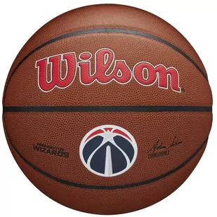 Wilson Team Alliance Washington Wizards Ball WTB3100XBWAS, unisex, piłki do koszykówki, Brązowe - Koszykówka - miniaturka - grafika 1