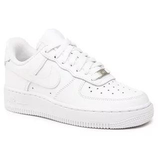 Buty dla dziewczynek - Buty Nike Air Force 1 '07 DD8959 100 White/White/White/White - grafika 1