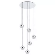 Lampy sufitowe - Eglo Licoroto 98558 lampa wisząca zwis oprawa 6x3W G9 LED chrom - miniaturka - grafika 1