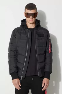 Kurtki męskie - Alpha Industries kurtka MA-1 ZH Back Print Puffer FD męska kolor czarny zimowa 118107.03-CZARNY - grafika 1