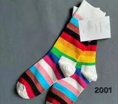 Skarpetki męskie - Kolorowe skarpety Happy Socks unisex rozmiar 36-40 (2001) - miniaturka - grafika 1