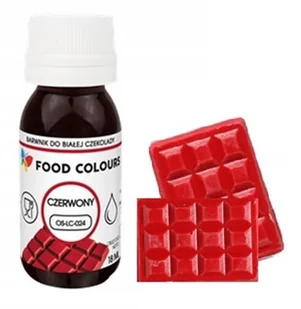 BARWNIK SPOŻYWCZY OLEJOWY W PŁYNIE DO MAS TŁUSTYCH CZEKOLADY CZERWONY 18ml - Dodatki do ciast w proszku - miniaturka - grafika 1
