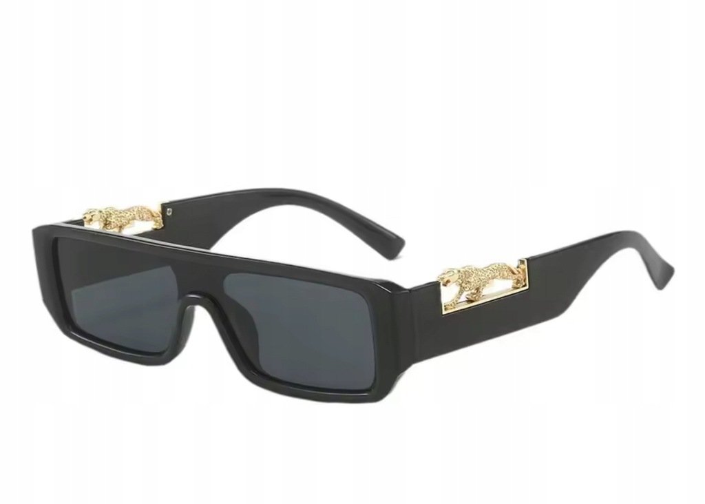 Eleganckie Okulary przeciwsłoneczne Jaguar Luksusowe Czarne