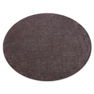 Dywany - DYWAN koło SANTA FE brąz 42 gładki, jednolity, jednokolorowy brązowy koło 100 cm - miniaturka - grafika 1