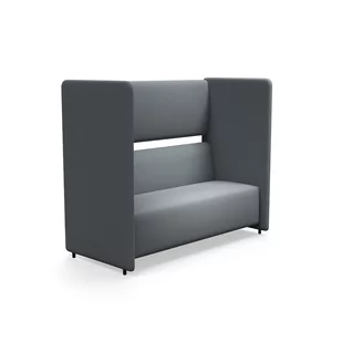 Sofa CLEAR SOUND, 3-osobowa, tkanina Pod CS, srebrnoszary - Inne meble biurowe - miniaturka - grafika 1