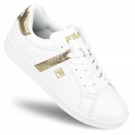 Sneakersy damskie - BUTY damskie sportowe FILA CROSSCOURT 2 lekkie ekoskóra SNEAKERSY białe 39 - miniaturka - grafika 1