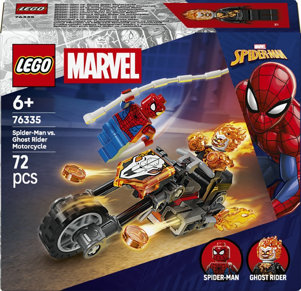 LEGO Marvel Spider-Man kontra Ghost Rider na motocyklu 76335